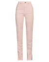 European Culture Woman Jeans Blush Size 30 Cotton, Polyester, Elastane In Pink
