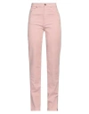 European Culture Woman Jeans Pink Size 31 Cotton, Polyester, Elastane