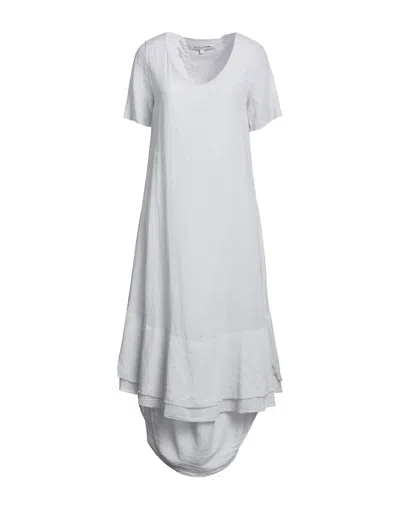 European Culture Midi Dresses In Grey