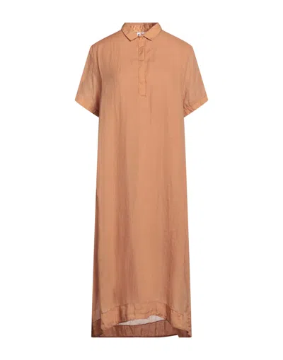 European Culture Midi Dresses In Beige