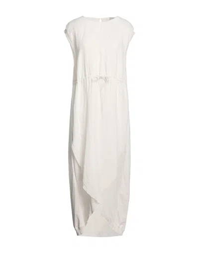 European Culture Midi Dresses In White
