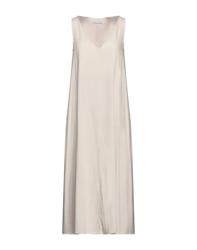 European Culture Midi Dresses In Grey
