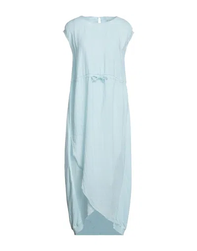 European Culture Midi Dresses In Blue