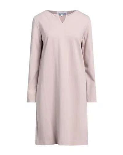 European Culture Woman Mini Dress Blush Size L Viscose, Polyamide, Elastane In Pink