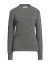 European Culture Woman Sweater Grey Size Xl Acrylic, Polyamide, Wool, Elastane