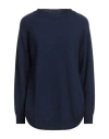 European Culture Woman Sweater Navy Size S Wool, Viscose, Polyamide, Cashmere In Navy Blue