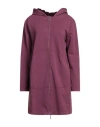 European Culture Woman Sweatshirt Mauve Size Xs Cotton, Viscose, Elastane, Polyamide In Purple