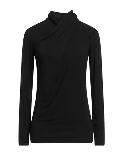 European Culture Woman T-shirt Black Size M Bamboo, Elastane