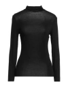 European Culture Woman T-shirt Black Size S Viscose, Elastane