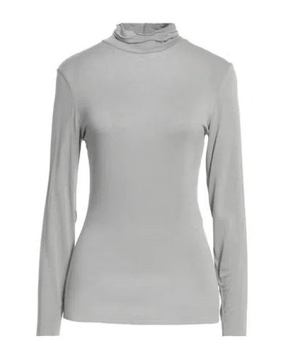 European Culture Woman T-shirt Grey Size Xl Viscose, Elastane