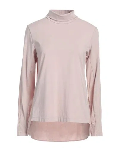 European Culture Woman T-shirt Light Brown Size Xl Cotton, Elastane In Beige