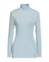 European Culture Woman T-shirt Sky Blue Size L Viscose, Elastane