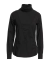 European Culture Woman Top Black Size Xl Cotton, Elastane
