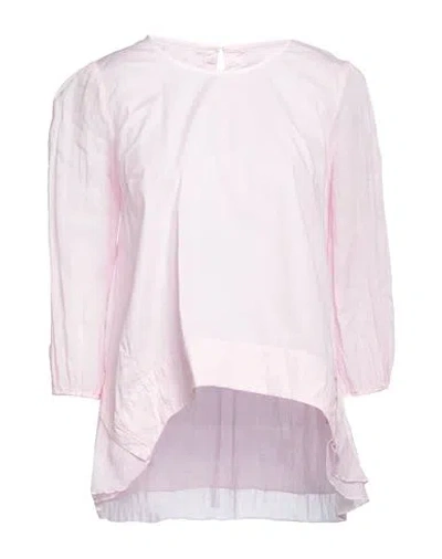 European Culture Woman Top Pink Size Xl Cotton, Rayon, Elastane