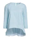 European Culture Blouses In Blue