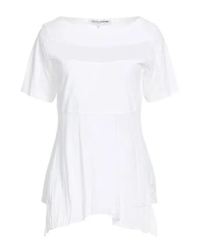 European Culture Woman T-shirt White Size Xs Cotton, Viscose, Elastane