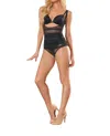 Euroskins Noir Open Bust Body Shaper In Black In Black