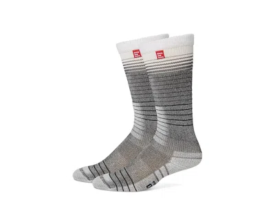 Eurosock Eco Ski 2-pack Crew Cut Socks Shoes White/black 1: Sm (us Men's Shoe 4-7 - Women's Shoe 5-8) In Multi