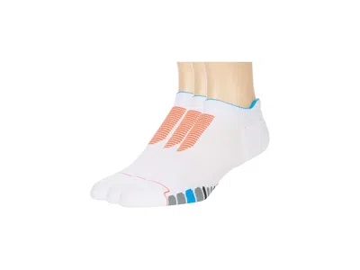 Eurosock Phantom Run Light No Show Tab 3-pack Crew Cut Socks Shoes White: Lg (us Men's Shoe 9-11 - Women's Sh