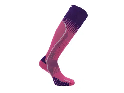 Eurosock Ski Silver Supreme 2-pack Women's Quarter Length Socks Shoes Pink/purple: Lg (women's Shoe 10-12)