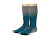 Eurosock Ski Zone 2-pack Crew Cut Socks Unisex Teal Over The Calf Buu576 In Blue