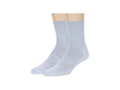 Eurosock Slam Cool Crew 2-pack Crew Cut Socks Shoes Grey: Xl (us Men's Shoe 11-14) In Blue