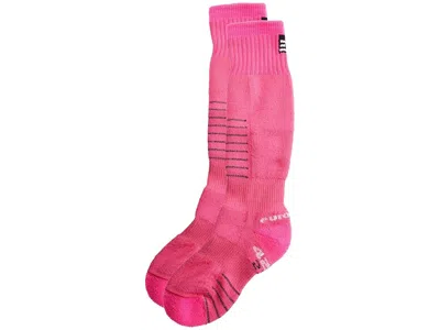 Eurosock Snowbase 2-pack (toddler/little Kid/big Kid) Crew Cut Socks Shoes Magenta: 2xs (13-1 Little Kid) In Pink