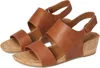 Eurosoft By Sofft Reba Sandals Women's Brown Faux Leather Wedge Heel Gal705 In Brown