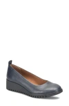 Eurosoft Darcie Wedge Flat In Navy