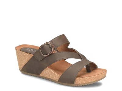 Eurosoft Emrie Wedge Sandal In Brown