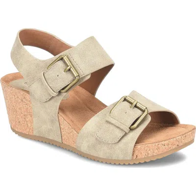 Eurosoft Emylee Wedge Sandal In Gray