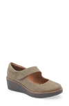 Eurosoft Franlee Mary Jane Flat In Green