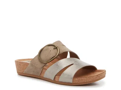 Eurosoft Gia Wedge Sandal In Brown