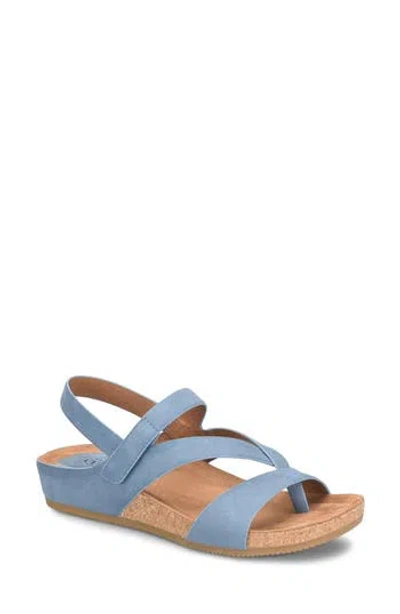 Eurosoft Gianetta Slingback Platform Sandal In Azanti Blue