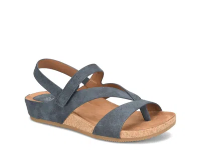 Eurosoft Gianetta Wedge Sandal In Blue