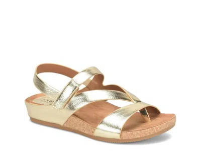 Eurosoft Gianetta Wedge Sandal In Gold