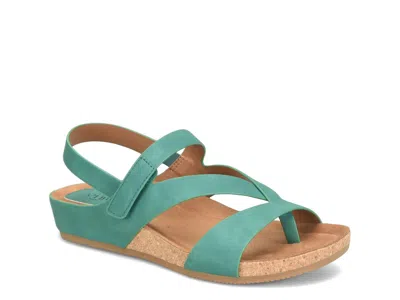Eurosoft Gianetta Wedge Sandal In Green