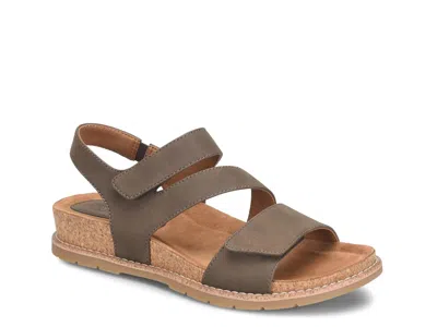 Eurosoft Gibbs Wedge Sandal In Brown