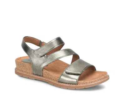 Eurosoft Gibbs Wedge Sandal In Gray