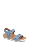 Eurosoft Glinda Cork Wedge Sandal In Azanti Blue