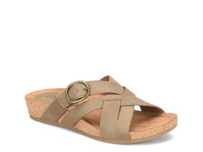 Eurosoft Grainger Wedge Sandal In Brown