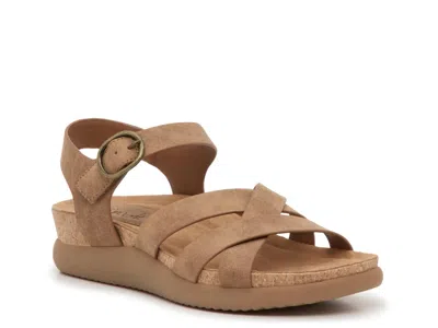 Eurosoft Hathaway Wedge Sandal In Brown