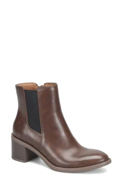 Eurosoft Hazel Side Zip Bootie In Brown