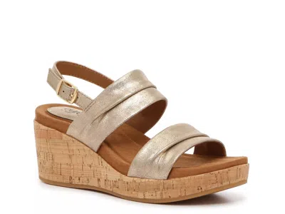 Eurosoft Kahley Wedge Sandal In Neutral