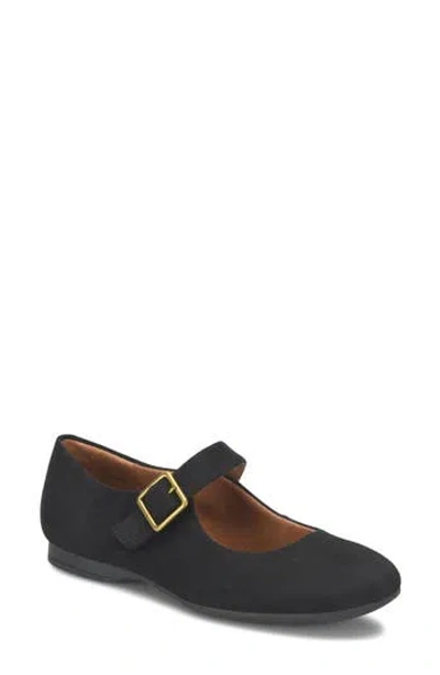 Eurosoft Kendal Mary Jane Flat (women)<br /> In Black Suede