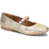 Eurosoft Khloe Mary Jane Flat In Gold