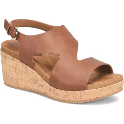 Eurosoft Kryss Wedge Sandal In Brown