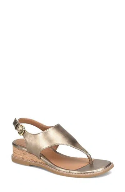 Eurosoft Macrae Slingback Wedge Sandal In Brown