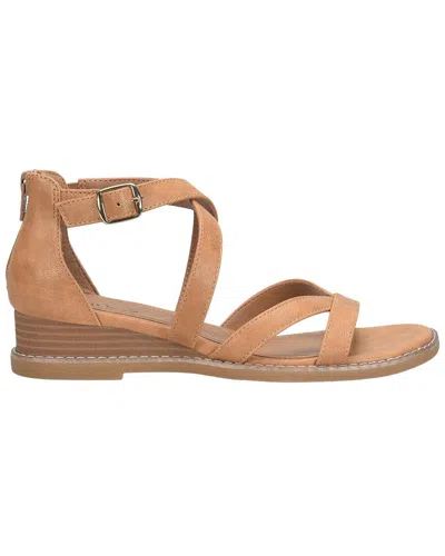 Eurosoft Mysti Wedge Sandal In Brown