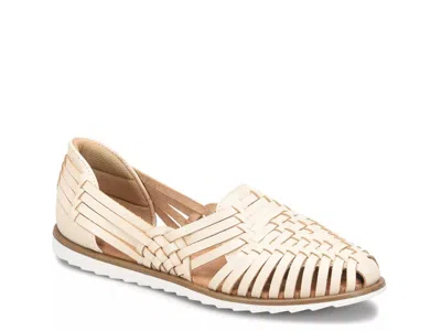 Eurosoft Ranie Huarache Flat In White